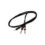 Cable Plug Stereo 3,5 mm / 2 Plug 6,5 Mono - 1,8 MT (RCL 20913). Warwick