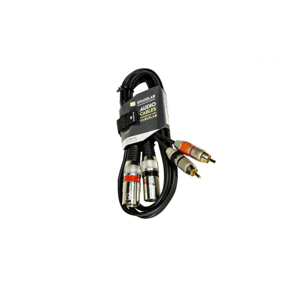 Cable XLR-RCA RCA-XLR-2M. Stagelab Cable XLR/RCA RCA-XLR-2M. Stagelab - Imagen 1