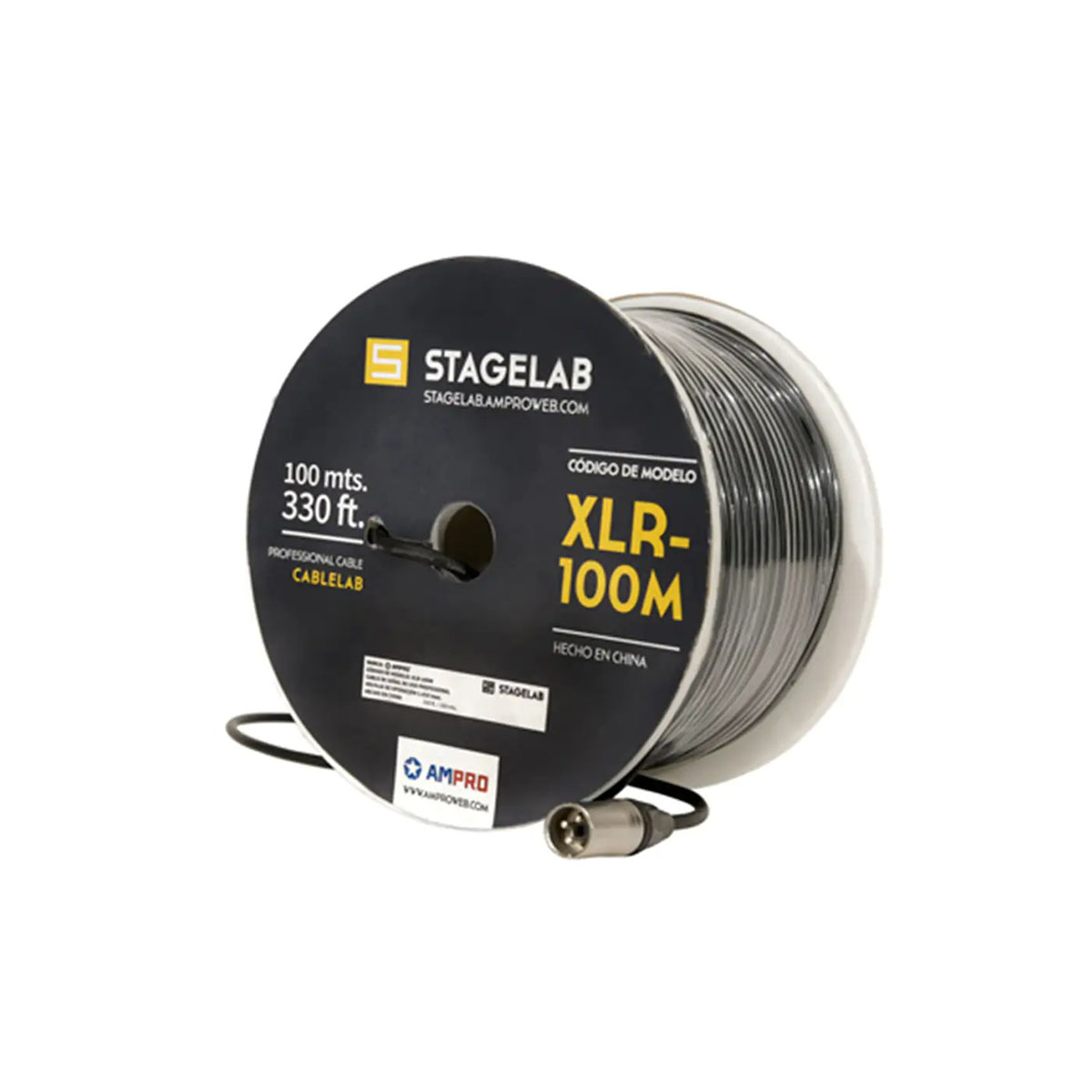 1 Cable Audio XLR-100M. Stagelab - Imagen 1