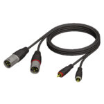 Cable 2 XLR Macho / 2 RCA Macho 1.5M (KCREF701150). Adam Hall