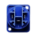 Conector Powercon Chasis Azul LD4035. Venetian - Imagen 2