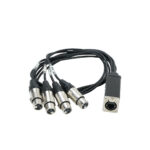 Adaptador de Señal RJ45H-4XLRH-1M. Stagelab