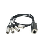 Adaptador de Señal RJ45H-4XLRM-1M. Stagelab