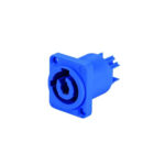 Conector Powercon SAC3MPA Azul Chasis. Seetronic