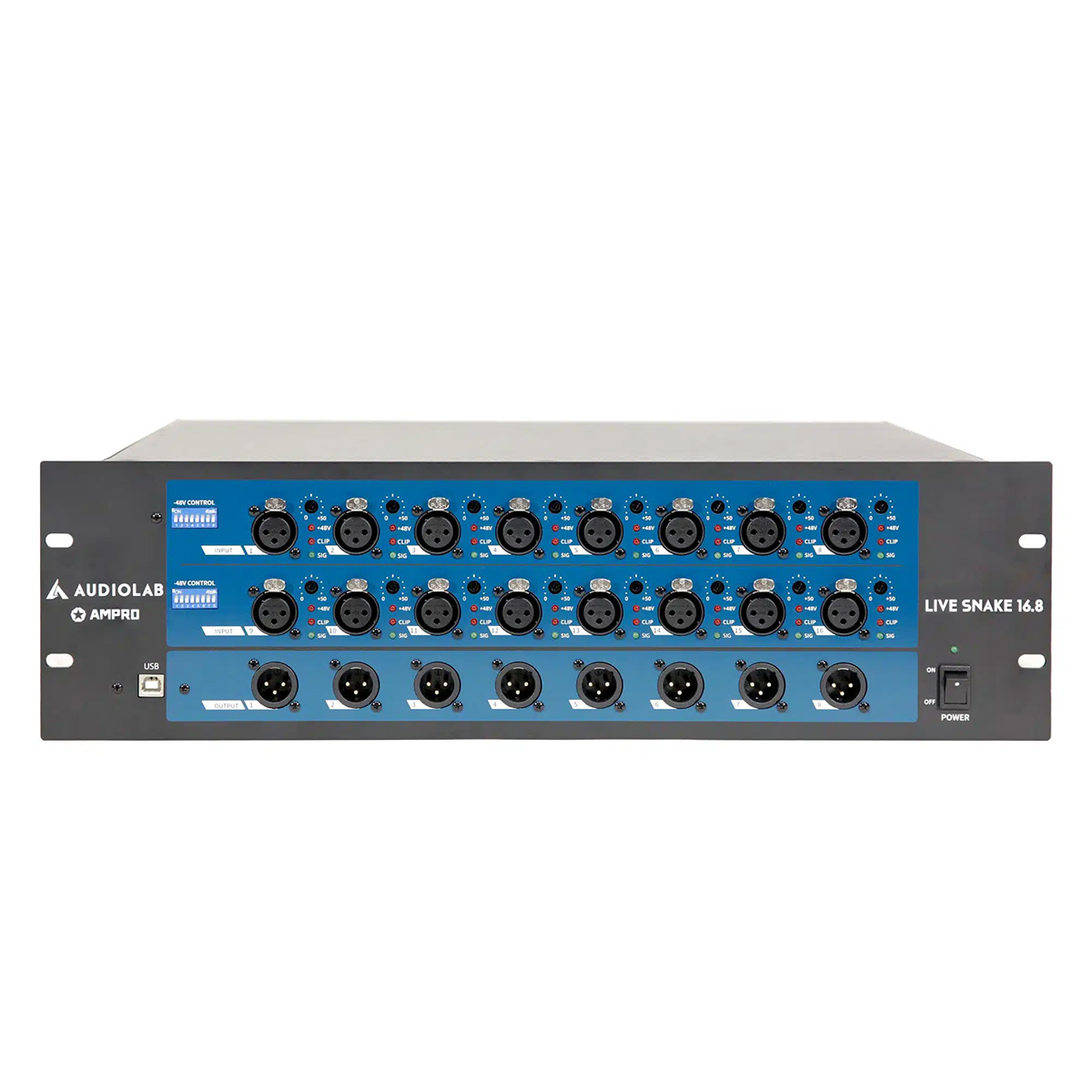 1 Interfaz de Audio DANTE Live Snake 16.8. Audiolab - Imagen 1
