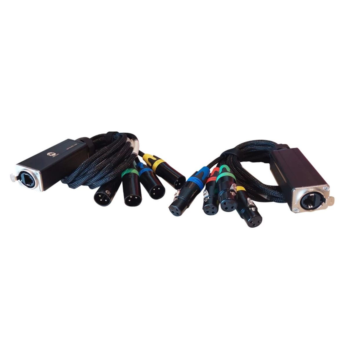 1 Pack VMR CS-DMX-X4-CAT6-MF 2 Cables Adaptadores RJ45 a 4 XLR Macho Y. VMR AUDIO - Imagen 1